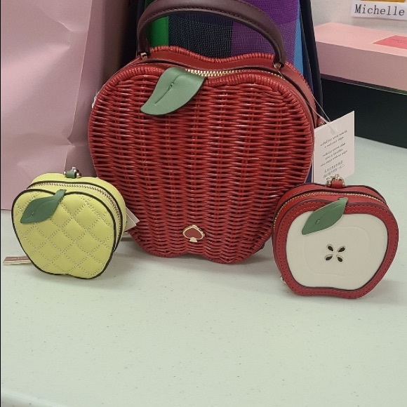 kate spade Bags Kate Spade Novelty Honeycrisp Apple Basket Crossbody Bag Poshmark